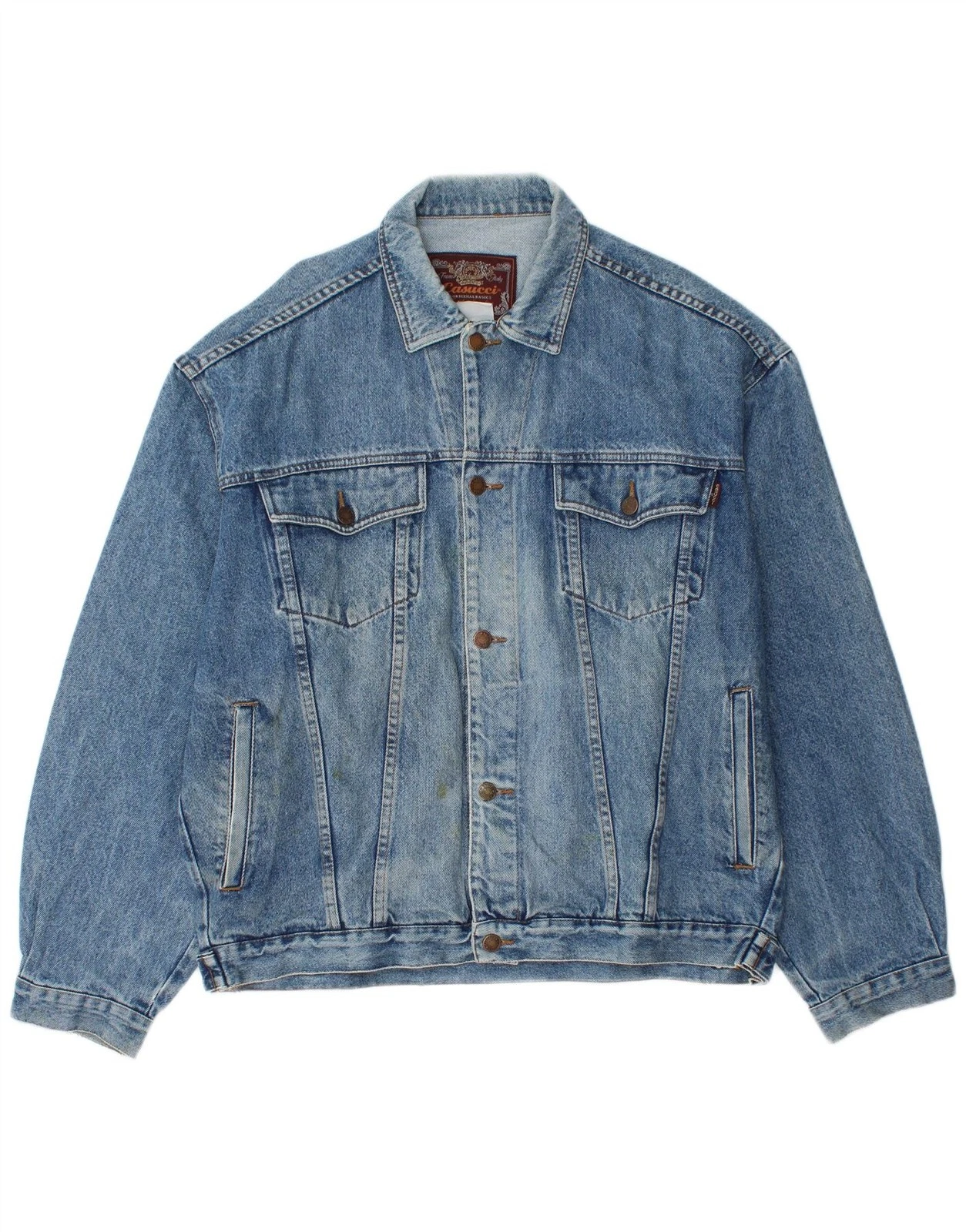 Casucci Mens Denim Jacket UK 42 XL Blue DC09