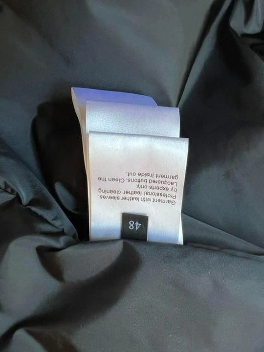 Gucci Stadium Giacca Nylon Pelle Uomo Blu Taglia 48 Usatoo