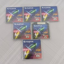Lot of 6 Fujifilm Zip Disks 100MB IBM Formatted New In Original Sealed Packaging