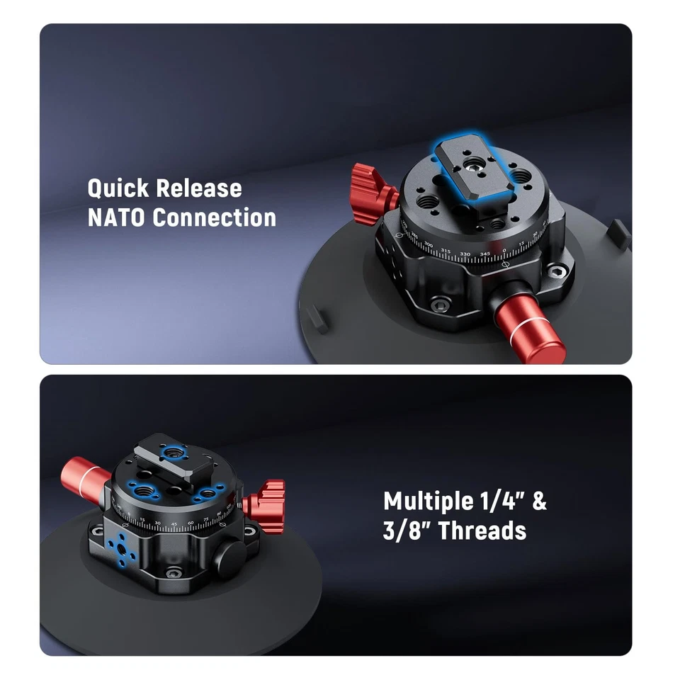 Neewer 6" Suction Cup Camera Mount Magic Arm for Camera Action Cam Phone Movie - Image 3 of 4