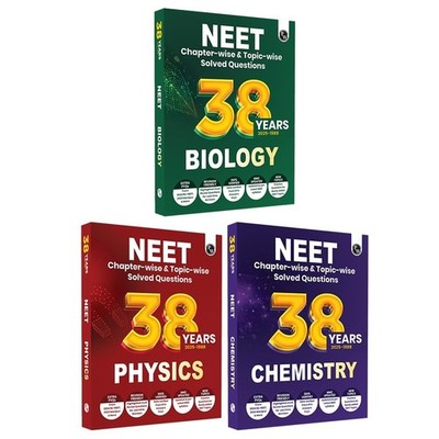 PW 38 Years NEET PYQ Physics Chemistry Biology 3 Book Set 2026