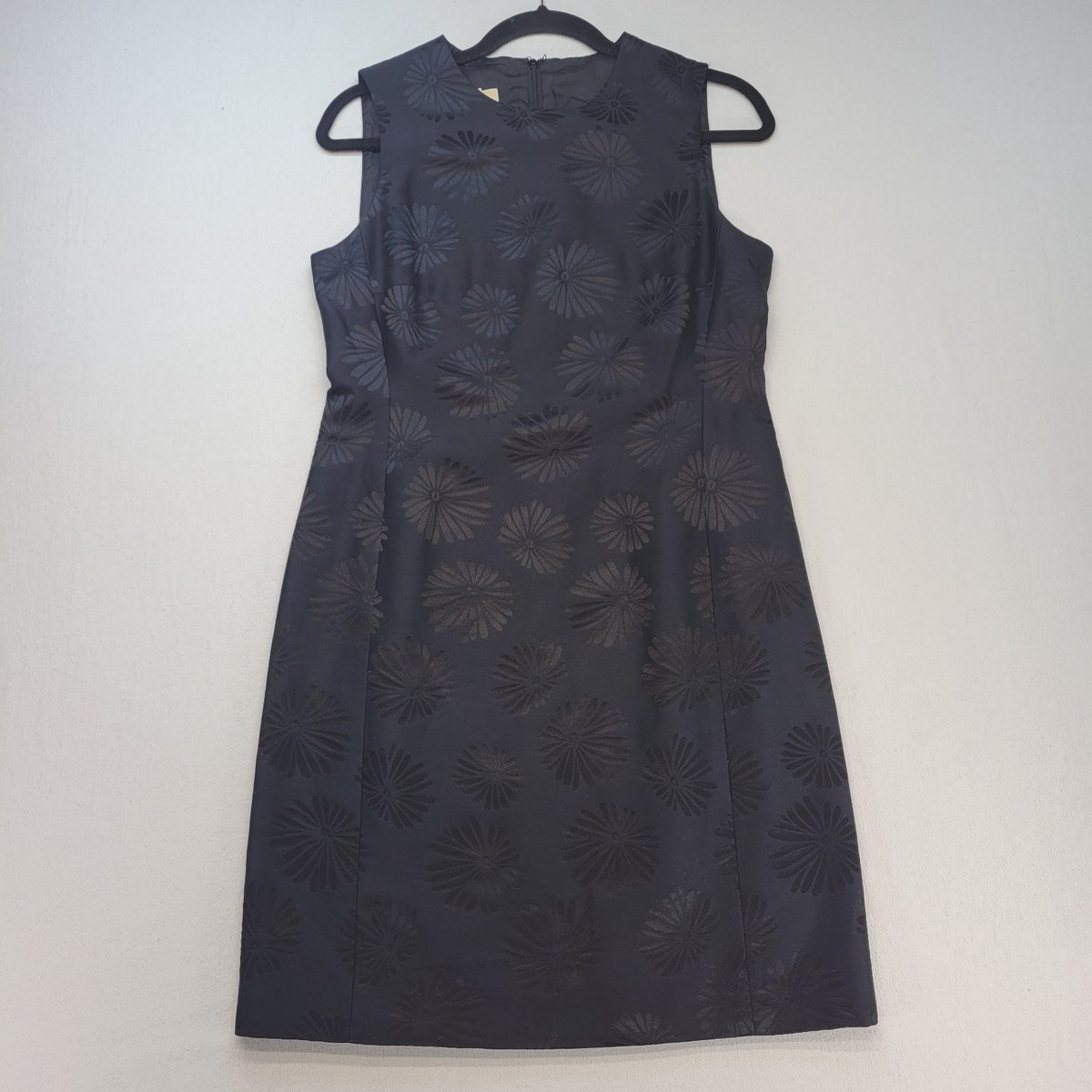 michael kors silk dress Michael Kors Dress Womens 6 Black Floral Sheath Silk Cotton Made In Italy