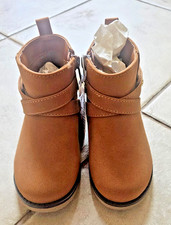 Children's Place - Toddler Girl Beige Booties with Buckles - Size 7 - NEW