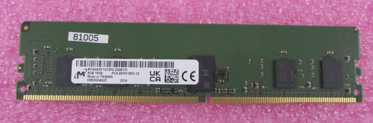 Micron DDR4 SDRAM 8 GB Capacity per Module DIMM Computer Memory