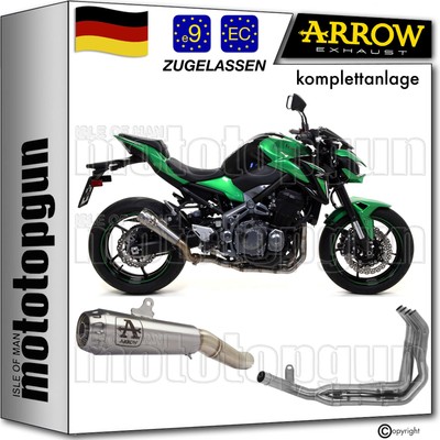 komplettanlage open titan pro arrow fur kawasaki z900 z-900 2020 20 2021 21