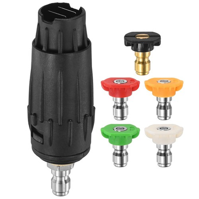 #ad #ad 6 Pack Adjustable Pressure Washer Tips Mult Angles Nozzle 3GPM Multicolor $27.37