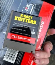 K-Razy Kritter K-Byte Atari 400 800 Vintage Computer Game Cartridge image