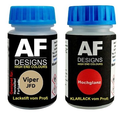 Lackstift für Viper JFD Sahara Tan + Klarlack je 50ml Autolack Basislack SET