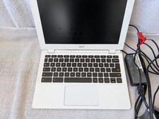 Acer Chromebook 11 - CB3-111-C670 White 11.6" with cord. FOR PARTS ONLY