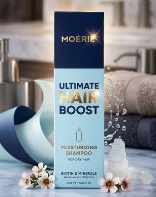 Brandneu / Versiegelt - Moerie Ultimate Hair Boost Feuchtigkeitsspendendes Shampoo 8,45 Neu
