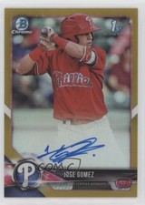 2018 Bowman Chrome Prospect Gold Refractor /50 Jose Gomez #CPA-JG Auto 12i0