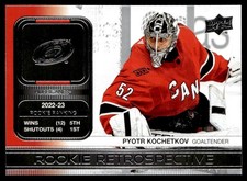 2023-24 Upper Deck Rookie Retrospective Pyotr Kochetkov Carolina Hurricanes