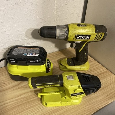 Ryobi P271 18V ONE+ Li-Ion Cordless Drill With Battery, Charger And Flash Light