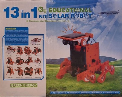 Gahoo 13-In-1 STEM Solar Robot Kit DIY Building Science Learning Experiment Toy