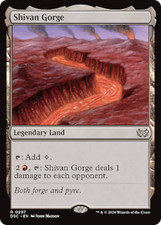 mtg magic Shivan Gorge commander duskmourn FRENCH vf fr Gorge de Shiv