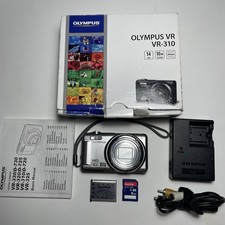 Olympus VR-310 14,0 megapixel fotocamera digitale testata + caricatore, batteria, guida, SD 8 GB