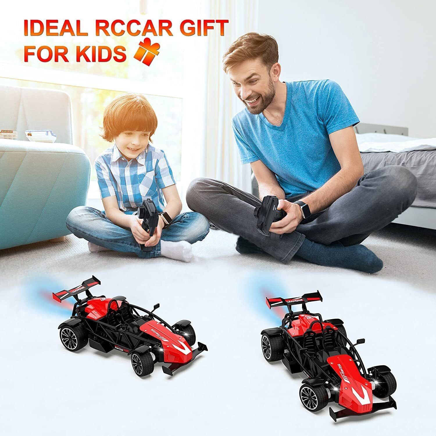 Remote Control Car Kids Spray Light Fast RC Car Speed Racing Toy Boy Girl Gift