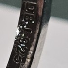 DBJ Sterling Silver 925 Band Ring Size 7 with Clear Stones Signed Pre-owned — photo 2