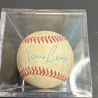 Ernie Banks Signed Official NL Baseball in Display Cube