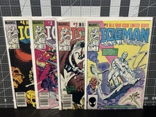 ICEMAN (1984) #1 - 4 Mini-Series Complete Set X-MEN 1st app. of Oblivion Marvel