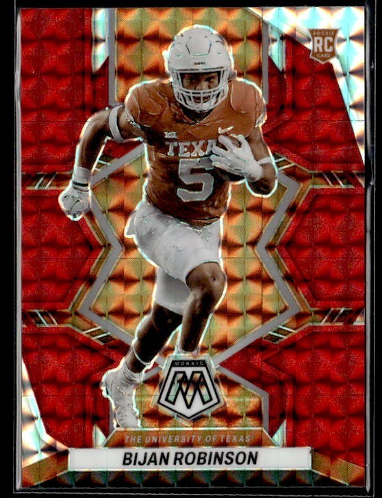 L38,267 -  2023 Panini Mosaic Draft Picks Mosaic Red #7 Bijan Robinson /99