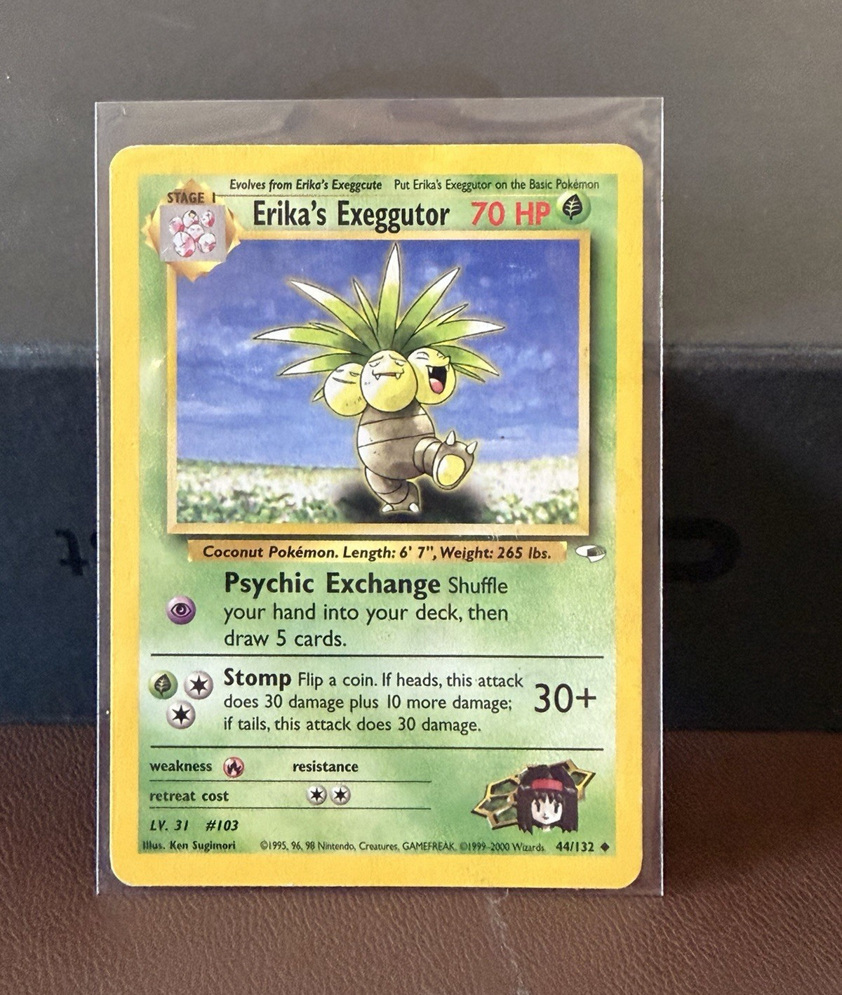 Erika's Exeggutor 44/132 Gym Heroes Uncommon Unlimited English 70 HP