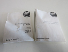 Sony Ericsson Bluetooth Headset - Model HBH-PV700 User Guide - 110 Pages - 2005