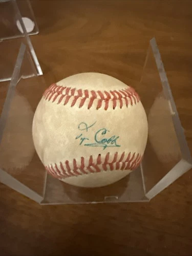 Autographed Ty Cobb Official Baseball Frick Spalding
