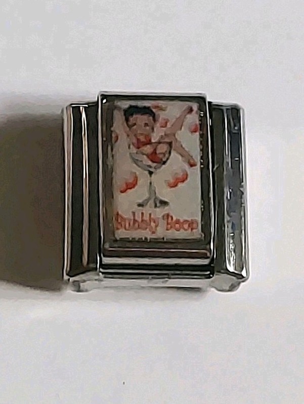 "Betty Boop In A Champagne Glass" Italian Charm New
