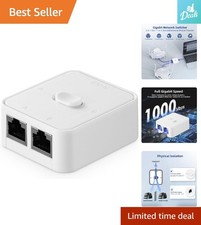 Compact Manual Ethernet Switch - 3-Gigabit Ports for Seamless Network Management