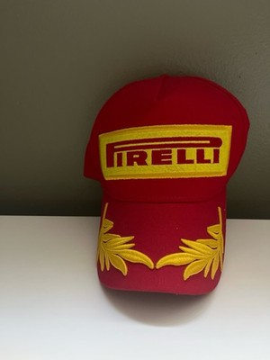 Pirelli Red/Yellow Embroidered Logo Adjustable Baseball Cap Formula 1 Racing