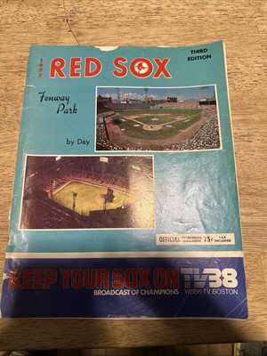 1977 Third Edition Boston Red Sox Game Program Scorecard Unscored  KC Royals!