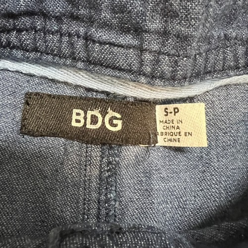 Urban Outfitters BDG Chambray Denim Popover Short Sleeves Shirt Dress Size S - 第 7/10 張圖片