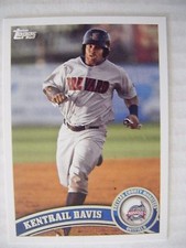 KENTRAIL DAVIS RC 2011 Topps Pro Debut baseball card BREWERS TENNESSEE VOLUNTEER