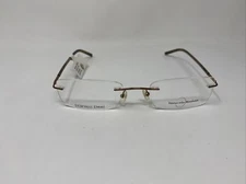 NATURALLY RIMLESS EYEWEAR NR 341 BROWN 53/20/135 FLEX HINGE EYEGLASSES MH07