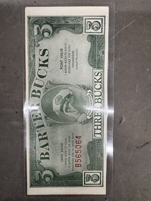 Vintage Erickson Petroleum Barter Bucks Coupon Service Gas Oil Filling Station