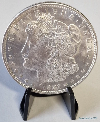 Silver Coin: 1921 American Morgan $1 Dollar - Fine Silver .9-