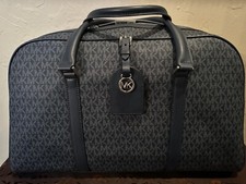 NWT Michael Kors Heritage XL Weekender Admiral/Pale Blue