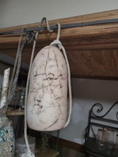 Authentic Outer Banks Crab Pot Buoy White Nautical Maritime Coastal Decor