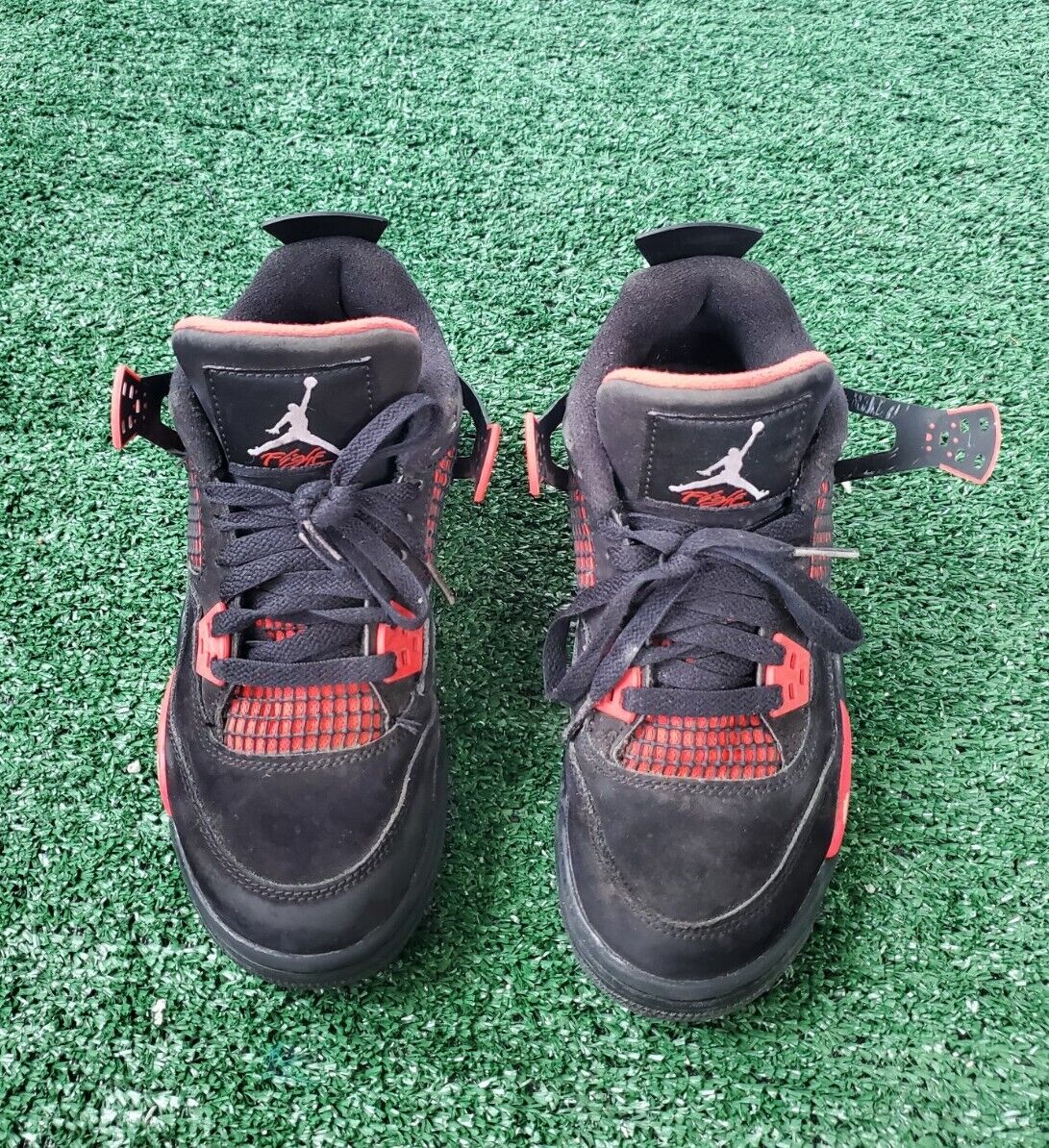 Nike Air Jordan 4 Retro Red Thunder GS 408452-016 Size 4y | eBay Nike Air Jordan 4 Retro Red Thunder GS 408452-016 Size 4y | eBay