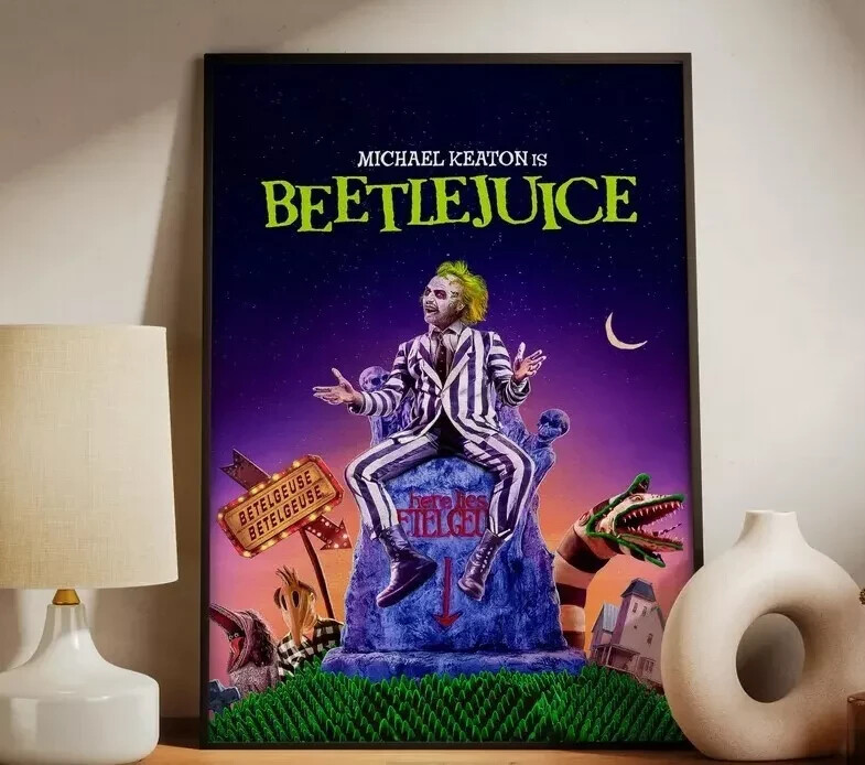 Beetlejuice Poster Wall Art, Wall Prints, Home Decor Poster