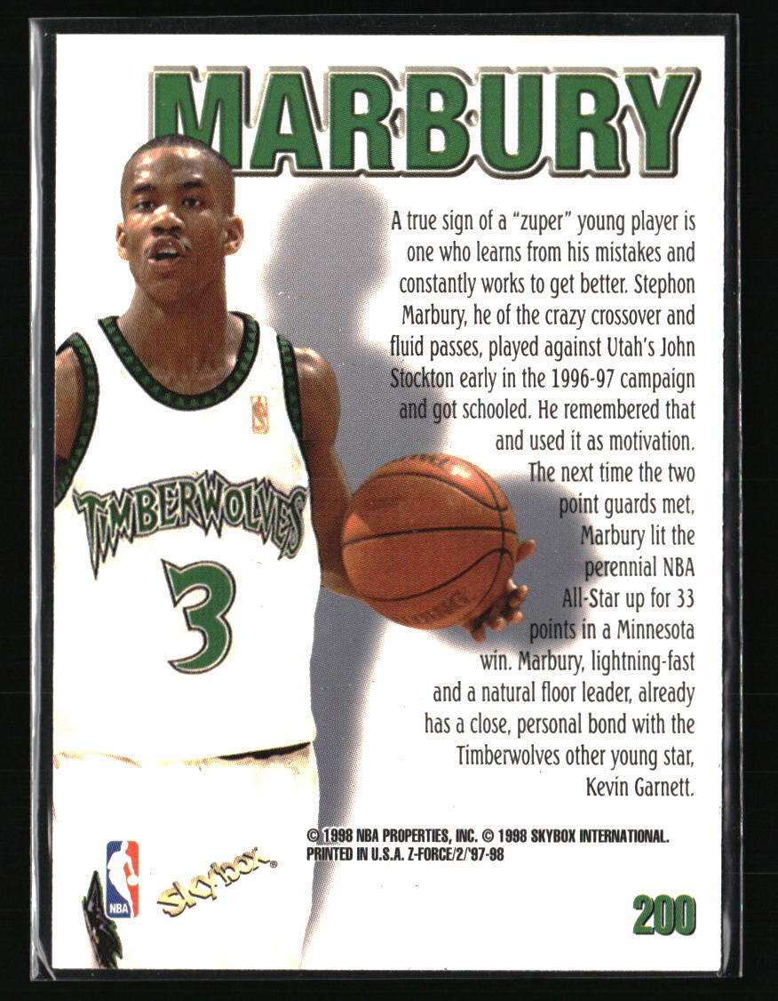 skybox 3D's stephon marbury NBAカード skybox 3D's stephon marbury NBAカード skybox 3D's stephon marbury