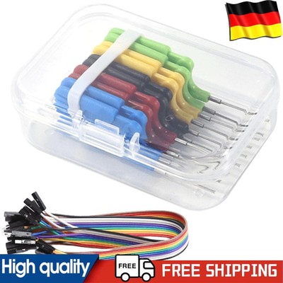 10pcs/set SDK08 Test Clips with Jumper Wires SMD Gripper 40V Test Clamp Useful