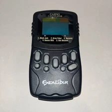 🔥 Excalibur Casino Calculator 5 ~ 1 Electric LCD Dual Side Handheld Game TESTED