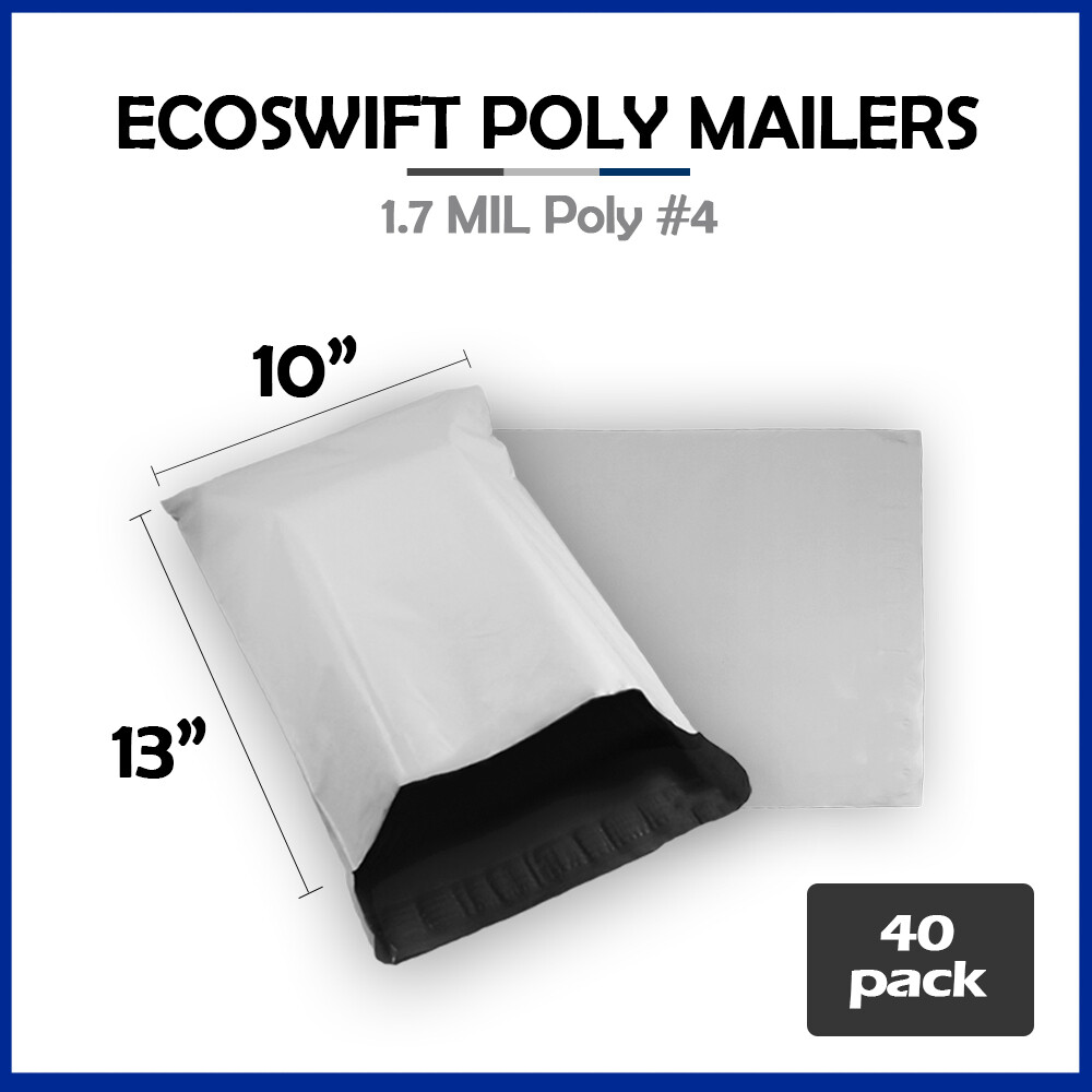 Sacchetti Spedizione Vinted 2500 6 X 9 EcoSwift White Poly Mailers Shipping Envelopes Self Seal Bags 1.7 MIL Buste Per Spedizioni - Foto 4