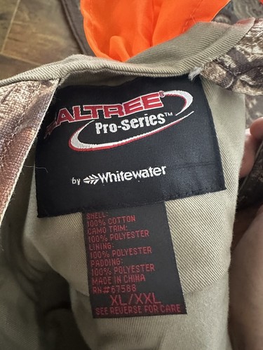 REAL TREE PRO SERIES Camo Turkey Vest XXL-XL adjustable NO Seat Cushion Pockets - Picture 7 of 8