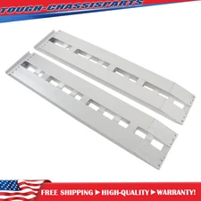 2Pcs Aluminum 6500 LBS Truck Car Auto Trailer Ramps Hook end knife 60"x12" New