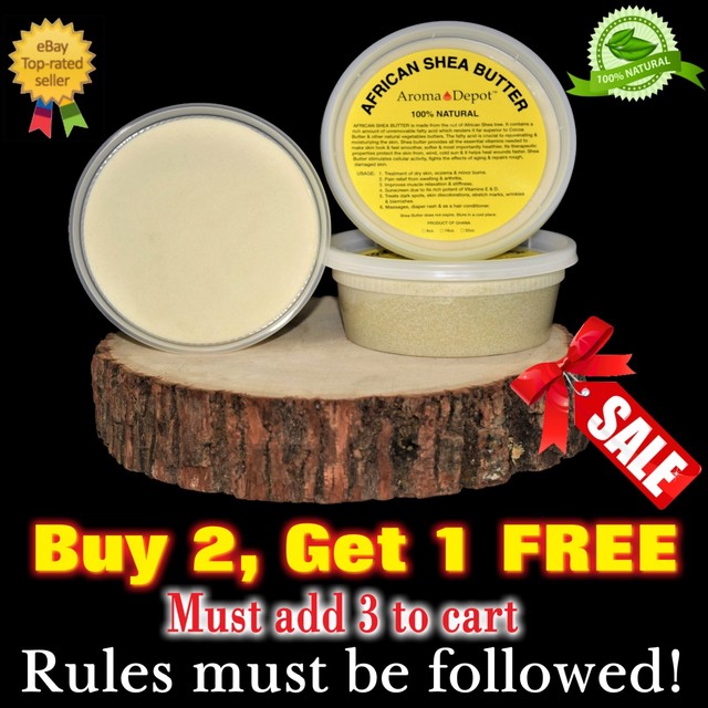 African Raw Shea Butter From Ghana Natural Organic 12oz for sale online
