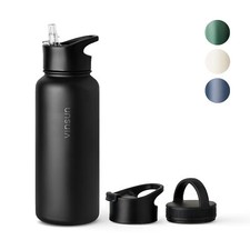 Trinkflasche Edelstahl 1L Thermo Flasche Spor...