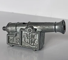 Vintage 1960s Cast Metal JR Pirate Ship Cannon, Fires Caps, Callen Mfg. Corp.